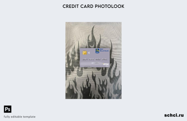 цифровая загрузка Тринидад и Тобаго RBC Royal Bank Visa, дебетовая карта, фотоша